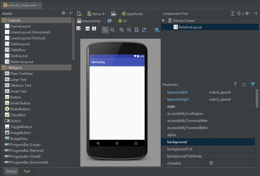 FRAMELAYOUT Android. RADIOBUTTON select language Android Studio. Main layout